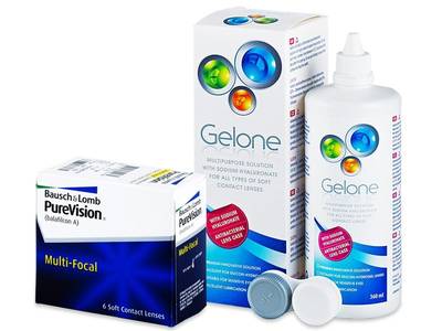 PureVision Multi-Focal (6 Lentillas) + Líquido Gelone 360 ml