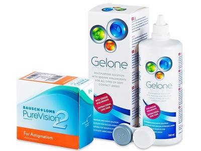 PureVision 2 for Astigmatism (6 Lentillas) + Gelone 360ml
