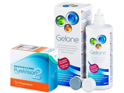 PureVision 2 for Astigmatism (6 Lentillas) + Gelone 360ml