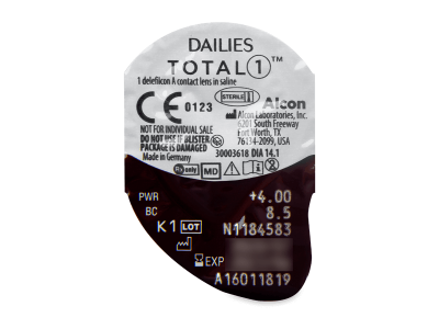 Dailies TOTAL1 (90 lentillas) - Previsualización del blister
