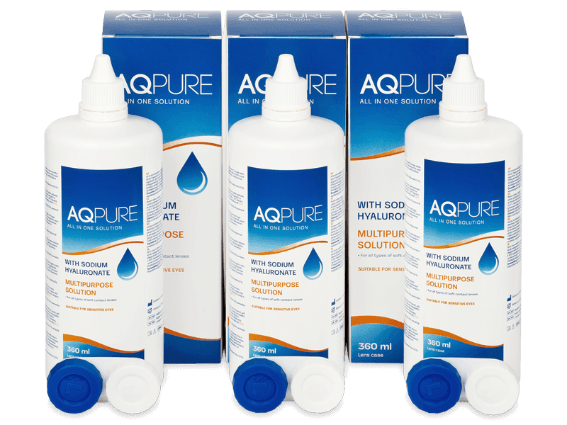 Líquido AQ Pure 3 x 360 ml - Pack ahorro - solución triple