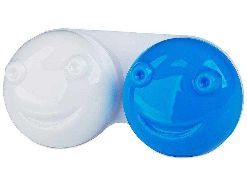 Estuche de lentillas 3D azul 