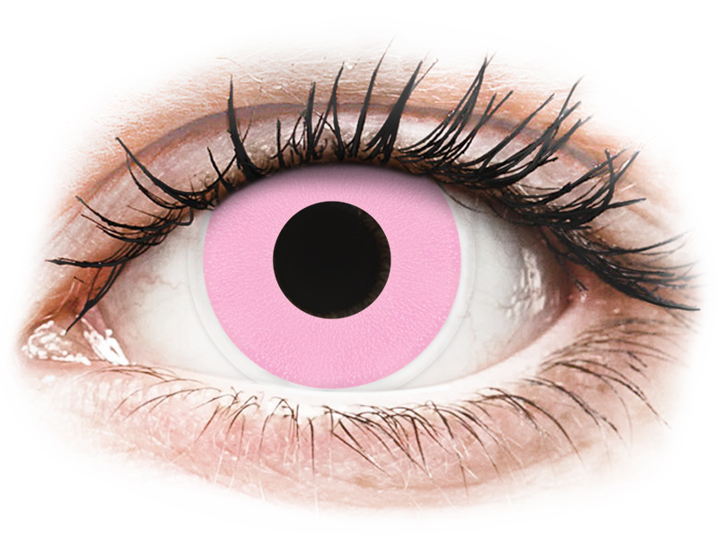 ColourVUE Crazy Lens - Barbie Pink - Sin graduación (2 lentillas) - Lentillas de colores
