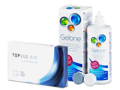 TopVue Air (6 Lentillas) + Gelone 360 ml