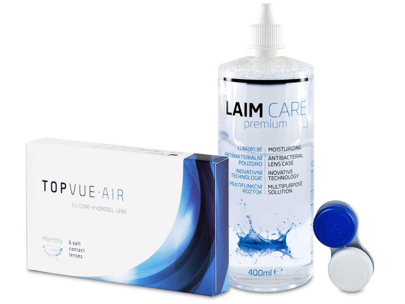 TopVue Air (6 Lentillas) + LAIM-CARE 400 ml - Pack ahorro