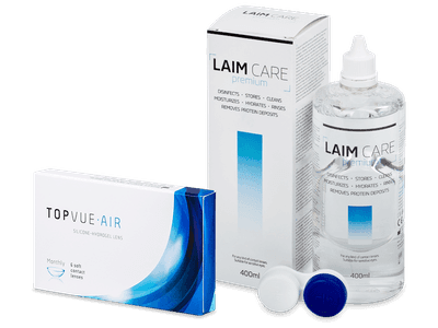 TopVue Air (6 Lentillas) + LAIM-CARE 400 ml
