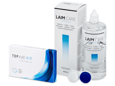 TopVue Air (6 Lentillas) + Laim Care 400 ml