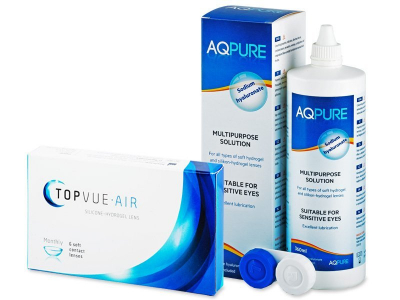 TopVue Air (6 Lentillas) + AQ Pure 360ml