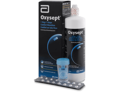 Líquido a base de peroxido Oxysept 1 Step 300 ml - Diseño antiguo