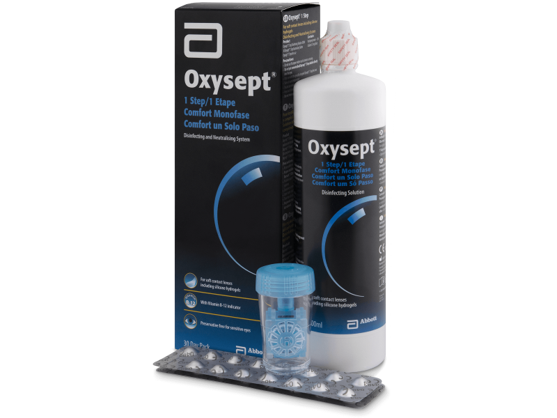 Líquido a base de peroxido Oxysept 1 Step 300 ml  - líquido de limpieza