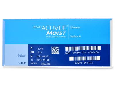 1 Day Acuvue Moist (180 Lentillas) - Previsualización de atributos