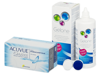 Acuvue Oasys (24 Lentillas) + líquido Gelone 360 ml