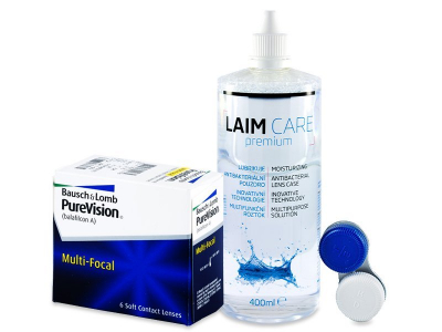 PureVision Multi-Focal (6 Lentillas) + Líquido Laim-Care 400 ml