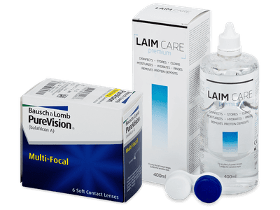 PureVision Multi-Focal (6 Lentillas) + Laim Care 400 ml