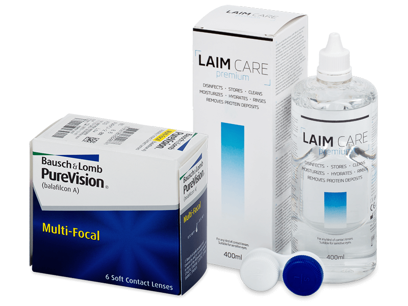 PureVision Multi-Focal (6 Lentillas) + Laim Care 400 ml - Pack ahorro