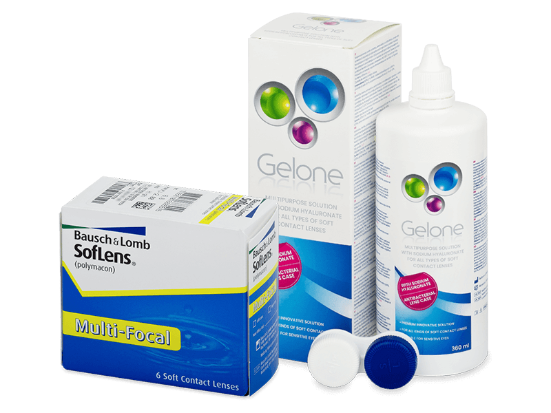 SofLens Multi-Focal (6 Lentillas) + líquido Gelone 360 ml - Pack ahorro