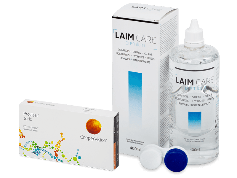 Proclear Toric (6 Lentillas) + Laim Care 400 ml - Pack ahorro