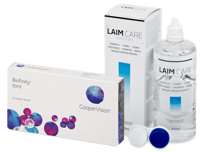 Biofinity Toric (6 lentillas) + Laim Care 400 ml