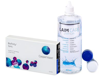 Biofinity Toric (6 lentillas) + Líquido Laim-Care 400ml