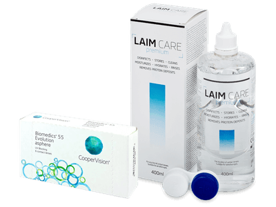 Biomedics 55 Evolution (6 Lentillas) + Líquido Laim-Care 400 ml