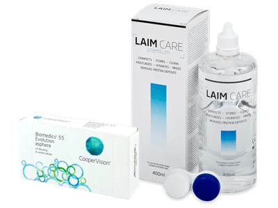 Biomedics 55 Evolution (6 Lentillas) + Laim Care 400 ml