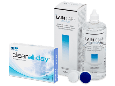 Clear All-Day (6 Lentillas) + Laim Care 400 ml - Pack ahorro