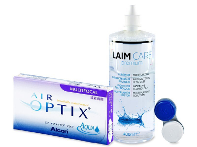 Air Optix Aqua Multifocal (6 Lentillas) + Líquido Laim-Care 400ml - Diseño antiguo