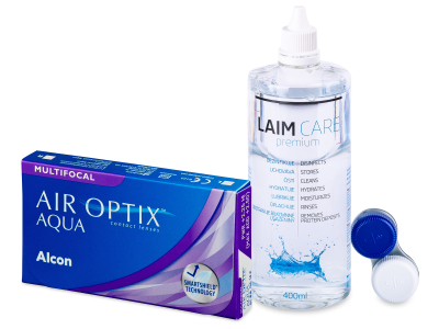Air Optix Aqua Multifocal (6 Lentillas) + Líquido Laim-Care 400ml - Pack ahorro