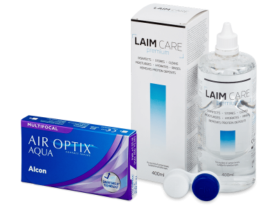 Air Optix Aqua Multifocal (6 Lentillas) + Líquido Laim-Care 400ml