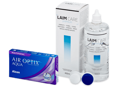Air Optix Aqua Multifocal (6 Lentillas) + Líquido Laim-Care 400ml