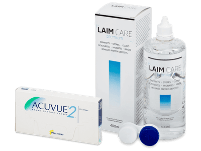 Acuvue 2 (6 Lentillas) + Laim Care 400 ml