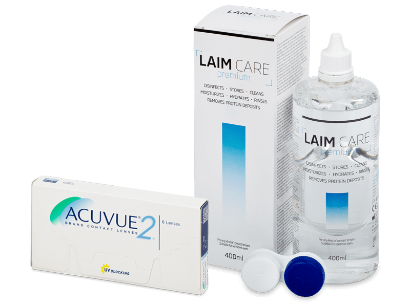 Acuvue 2 (6 Lentillas) + Laim-Care 400 ml - Pack ahorro