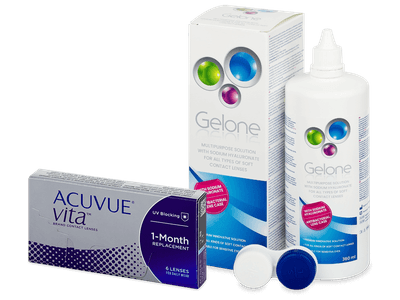 Acuvue Vita (6 Lentillas) + líquido Gelone 360 ml