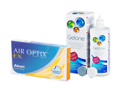 Air Optix EX (3 Lentillas) + Gelone 360 ml