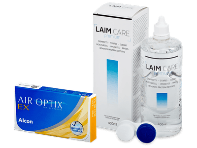 Air Optix EX (3 Lentillas) + Laim Care 400 ml