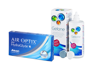 Air Optix plus HydraGlyde (6 Lentillas) + Gelone 360 ml