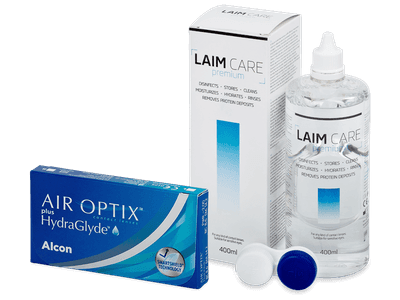 Air Optix plus HydraGlyde (6 Lentillas) + Laim-Care 400 ml