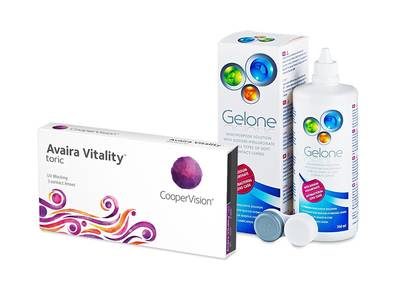 Avaira Vitality Toric (3 Lentillas) + Gelone 360 ml