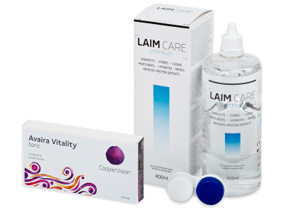 Avaira Vitality Toric (3 Lentillas) + Laim Care 400 ml