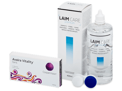 Avaira Vitality Toric (3 Lentillas) + Laim-Care 400 ml