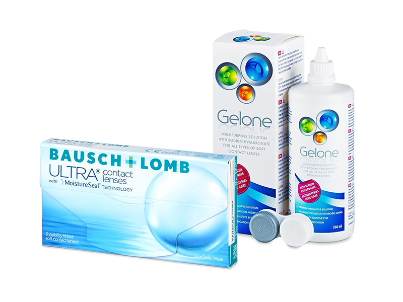 Bausch + Lomb ULTRA (3 Lentillas) + Gelone 360 ml