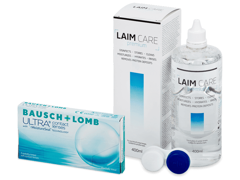 Bausch + Lomb ULTRA (3 Lentillas) + Laim Care 400 ml - Pack ahorro