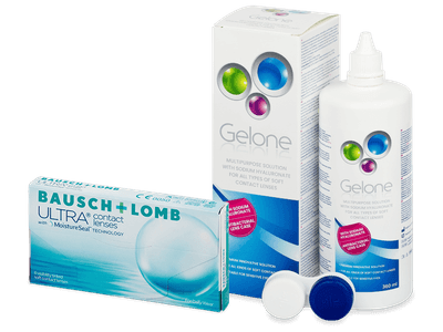Bausch + Lomb ULTRA (6 Lentillas) + líquido Gelone 360 ml