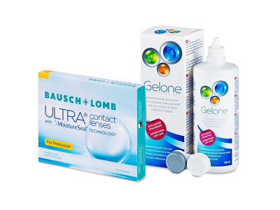 Bausch + Lomb ULTRA for Presbyopia (3 Lentillas) + Gelone 360 ml