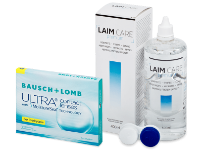 Bausch + Lomb ULTRA for Presbyopia (3 Lentillas) + Laim-Care 400 ml