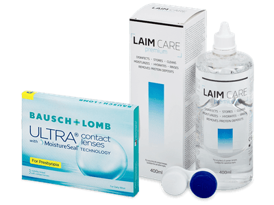 Bausch + Lomb ULTRA for Presbyopia (3 Lentillas) + Laim Care 400 ml