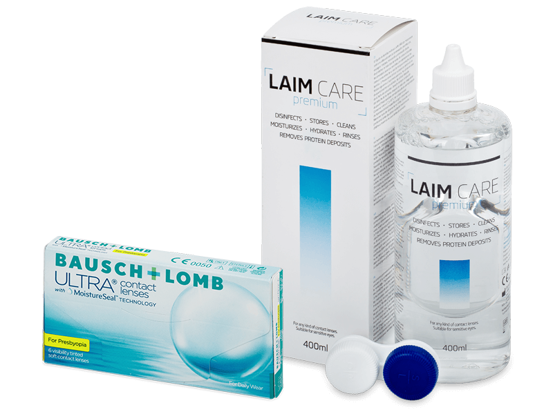 Bausch + Lomb ULTRA for Presbyopia (6 Lentillas) + Laim-Care 400 ml - Pack ahorro