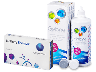 Biofinity Energys (3 Lentillas) + Gelone 360 ml