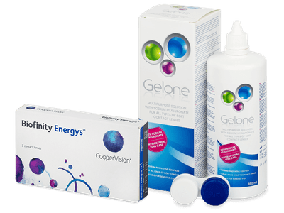 Biofinity Energys (3 Lentillas) + Gelone 360 ml