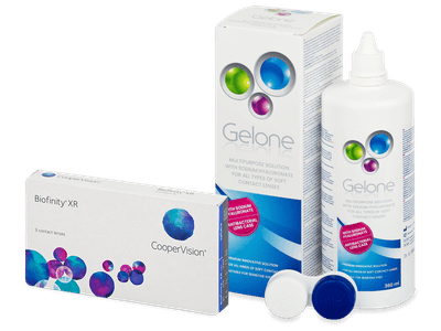 Biofinity XR (3 Lentillas) + líquido Gelone 360 ml